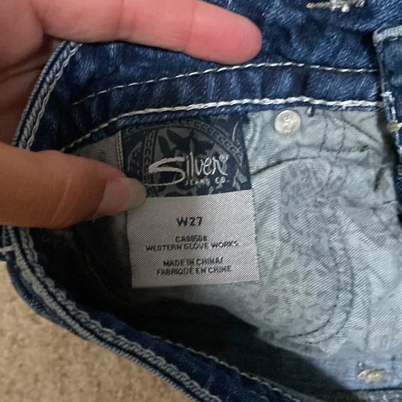 Silver jean shorts - Picture 4 of 4